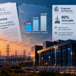 Spain Energy Grid and Data Center Infographic